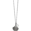 Brighton Silver Shells Pearl Necklace Silver-Pearl Sale