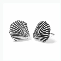 Brighton Shells Post Earrings Silver New