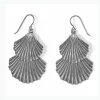 Brighton Shells Two Tier French Wire Earrings Silver Hot