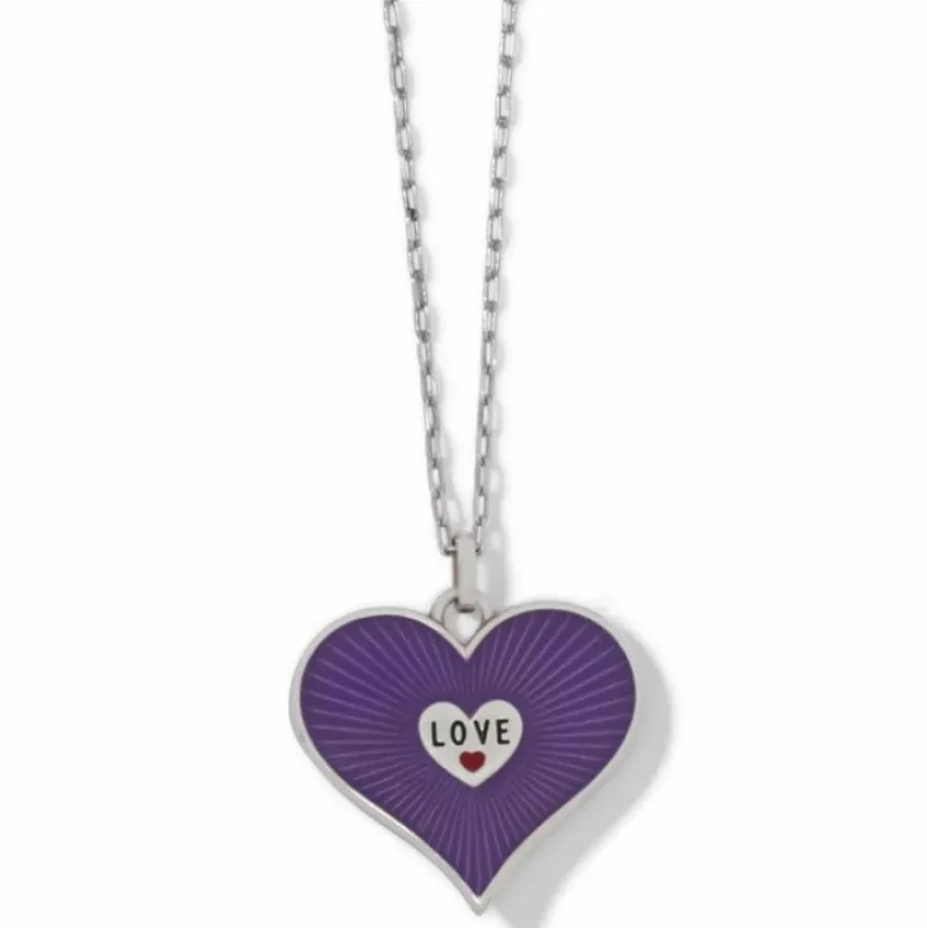 Brighton Simply Charming Love Necklace Silver-Red Online