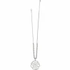 Brighton Skribbel Beaded Necklace Silver Clearance