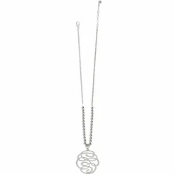 Brighton Skribbel Beaded Necklace Silver Clearance
