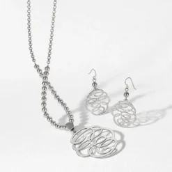 Brighton Skribbel Beaded Necklace Silver Clearance