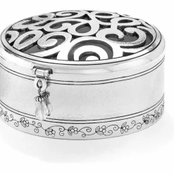 Brighton Skribbel Round Trinket Box Silver Online