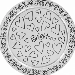 Brighton Skribbel Round Trinket Box Silver Online