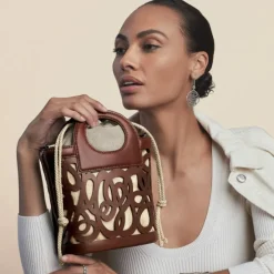 Brighton Skribbel Small Tote Cognac Clearance