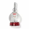Brighton Snowglobe Snow Man Charm Silver-Multi Outlet