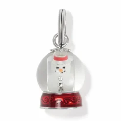 Brighton Snowglobe Snow Man Charm Silver-Multi Outlet