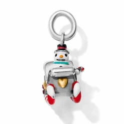 Brighton Snowman Sleigh Charm Silver-Multi Sale