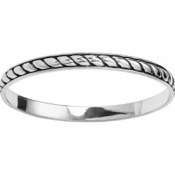 Brighton Southwest Dream Plaza Flat Rope Bangle Silver Hot