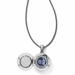 Brighton Spin Master Convertible Locket Necklace Silver-Gold Outlet