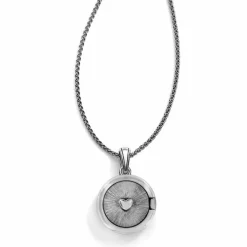 Brighton Spin Master Convertible Locket Necklace Silver-Gold Outlet