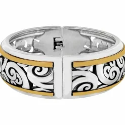 Brighton Spin Master Hinged Bangle Silver-Gold Fashion