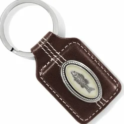 Brighton Spokane Freshwater Enamel Key Fob Brown Hot