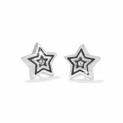 Brighton Star Rocks Mini Post Earrings Silver Clearance