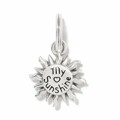 Brighton Summer Sun Charm Silver-Topaz Clearance
