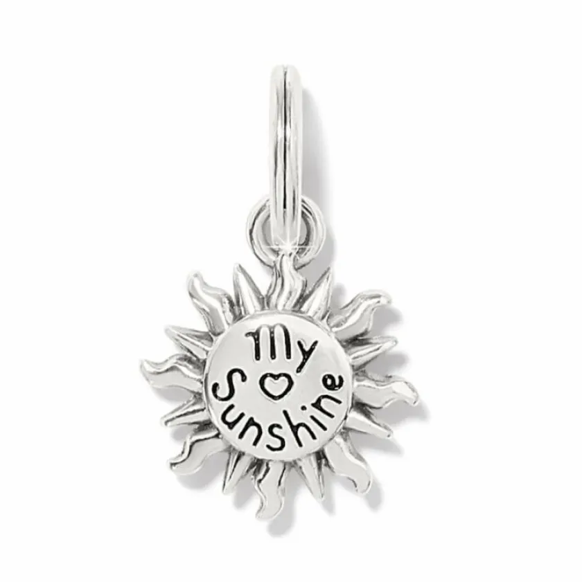 Brighton Summer Sun Charm Silver-Topaz Clearance