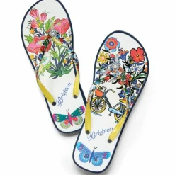 Brighton Sunny Wedge Flip Flops Multi Online