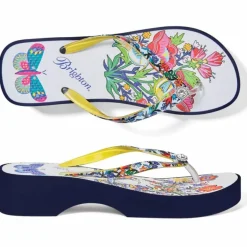 Brighton Sunny Wedge Flip Flops Multi Online