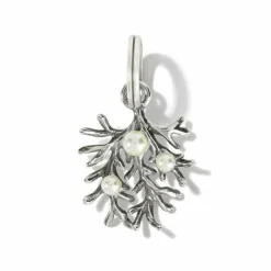 Brighton Sunset Cove Coral Charm Silver-Pearl Sale