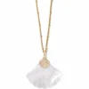 Brighton Sunset Cove Mother Of Pearl Shell Necklace Gold-Pearl Hot