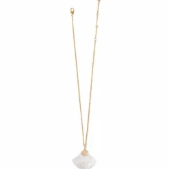 Brighton Sunset Cove Mother Of Pearl Shell Necklace Gold-Pearl Hot