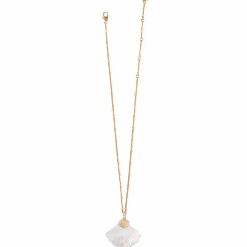 Brighton Sunset Cove Mother Of Pearl Shell Necklace Gold-Pearl Hot