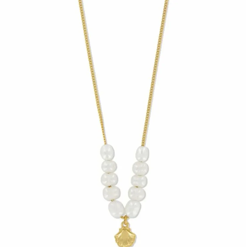 Brighton Sunset Cove Pearl Necklace Gold-Pearl Discount