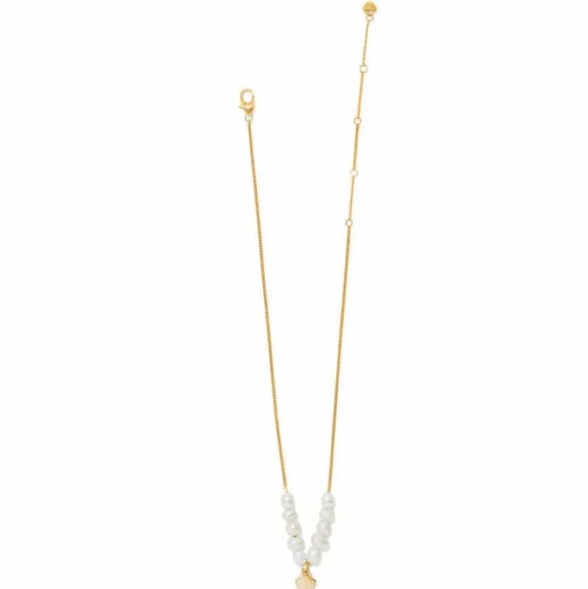 Brighton Sunset Cove Pearl Necklace Gold-Pearl Discount