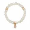Brighton Sunset Cove Poli Pearl Stretch Bracelet Gold-Pearl Outlet
