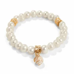 Brighton Sunset Cove Poli Pearl Stretch Bracelet Gold-Pearl Outlet