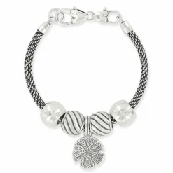 Brighton Sunset Cove Sand Dollar Charm Bracelet Silver Hot