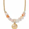 Brighton Sunset Cove Short Necklace Gold-Pink Sale
