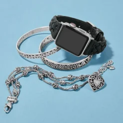 Brighton Sutton Braided Leather Watch Band Best