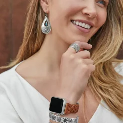 Brighton Sutton Braided Leather Watch Band Best