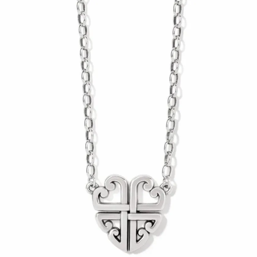Brighton Taos Heart Necklace Silver Fashion
