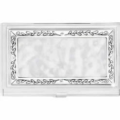 Brighton Tapestry Card Case Silver New