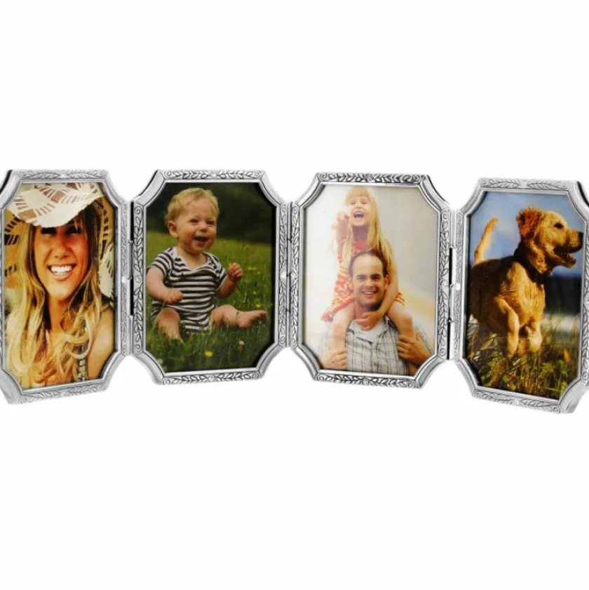 Brighton Tapestry Four-Picture Frame Silver Hot