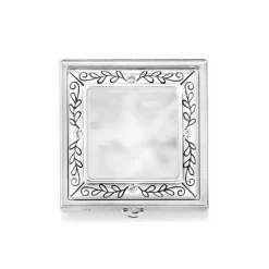 Brighton Tapestry Pill Box Silver-Gray Outlet