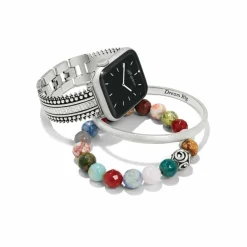 Brighton Telluride Cuff Watch Band Silver New