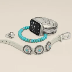 Brighton Telluride Cuff Watch Band Silver New