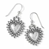Brighton Telluride Heart French Wire Earrings Silver Best