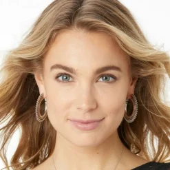 Brighton Telluride Hoop Earrings Silver Fashion