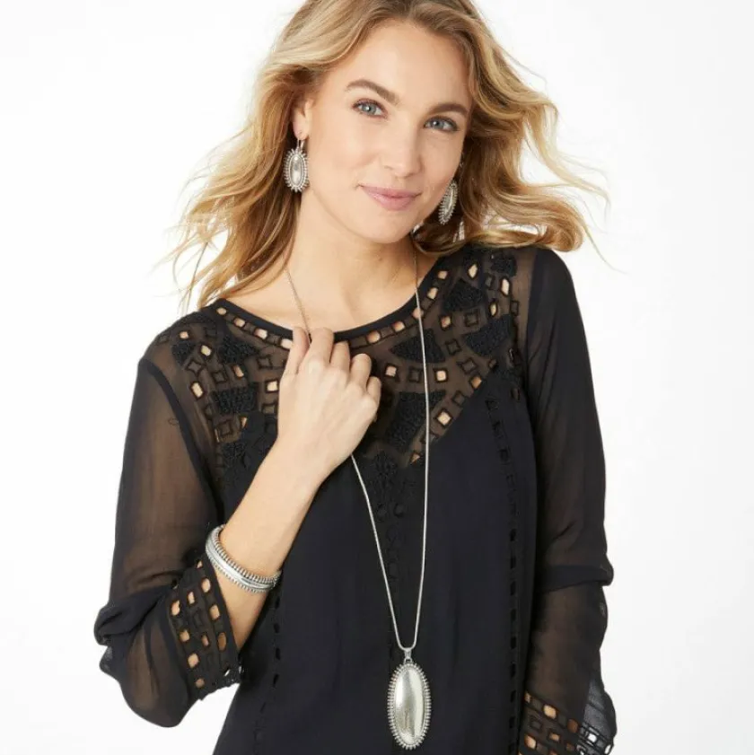 Brighton Telluride Long Necklace Silver Online
