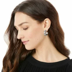 Brighton Telluride Sunburst Hoop Earrings Silver Best
