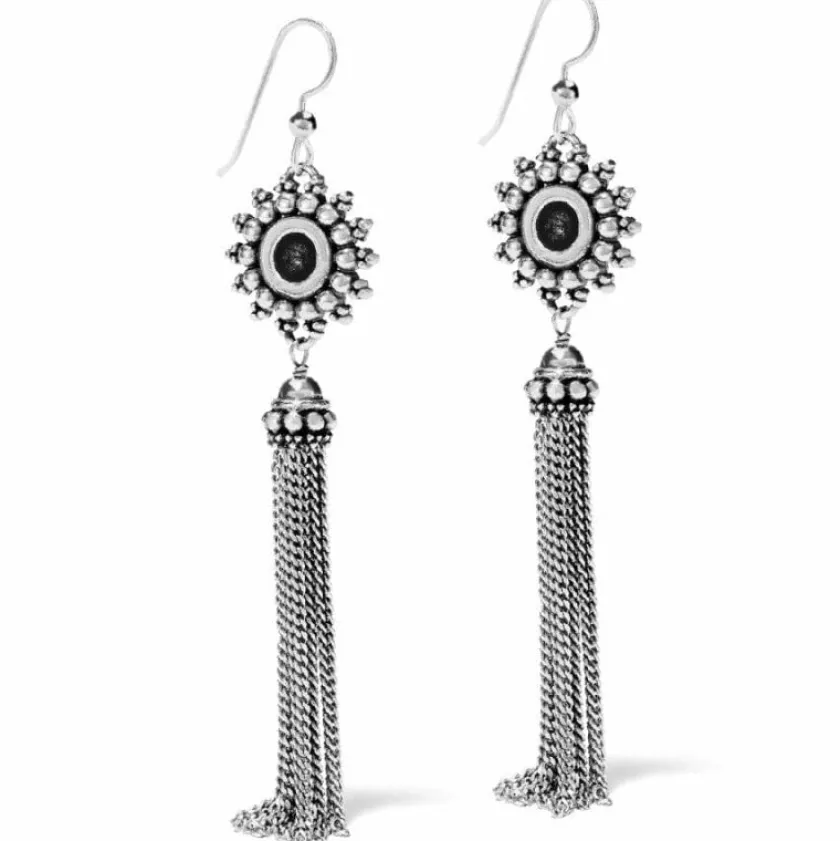Brighton Telluride Sunburst Tassel French Wire Earrings Silver Online