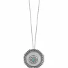 Brighton Telluride West Pendant Necklace Silver-Turquoise Online