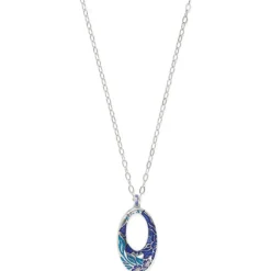 Brighton Terra Blue Hoop Necklace Silver-Blue Best