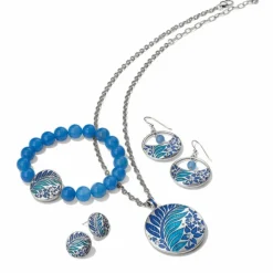 Brighton Terra Necklace Silver-Blues Sale