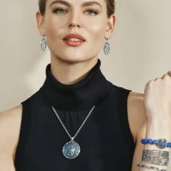Brighton Terra Stretch Bracelet Silver-Blue Best